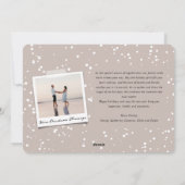 Vrede Op Aarde Script Religieuze Kerst Foto Feestdagenkaart (Achterkant)