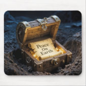 Vrede op aarde Scroll in een schatkist Muismat (Voorkant)