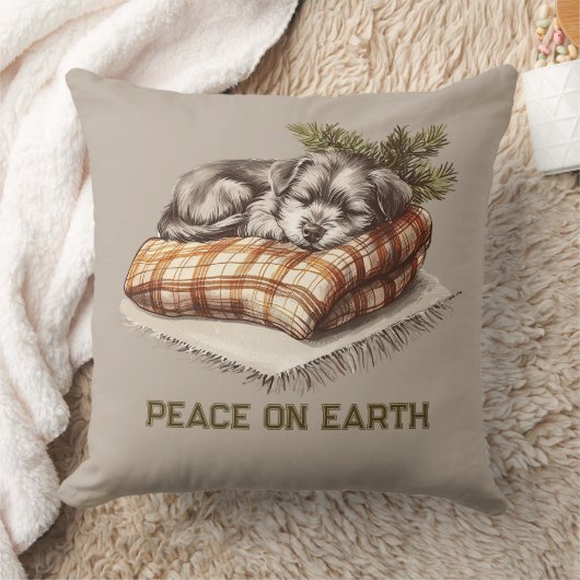 Vrede op Aarde Slaap Puppy Deken Kussen (Deken)