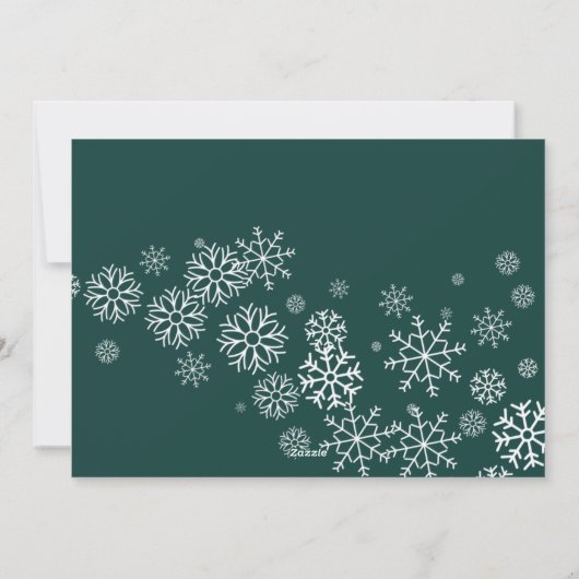 Vrede op aarde | Snowflake 3 Foto-collage Feestdagenkaart (Achterkant)