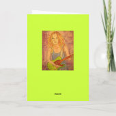 vrede op aarde Songstress Feestdagen Kaart (Achterkant)