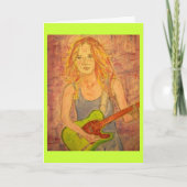 vrede op aarde Songstress Feestdagen Kaart (Voorkant)