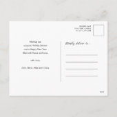 Vrede op aarde sprankelende roze glitter kerst feestdagenkaart (Achterkant)