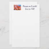 Vrede op aarde! Stapel naar iedereen! Dogwood Briefpapier (Voorkant / Achterkant)