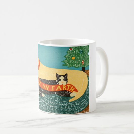 Vrede op aarde - Stephen Huneck Gallery Koffiemok (Voorkant rechts)