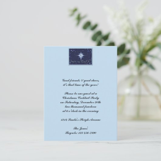 Vrede op Aarde Ster van Licht Kaart (Staand voorkant)