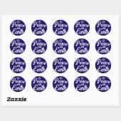 Vrede op aarde-stickers ronde sticker (Vel)