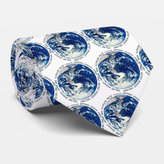 Vrede op aarde stropdas (Opgerold)