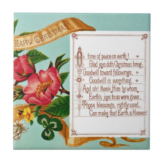 Vrede op aarde tegeltje (Voorkant)