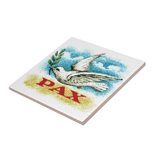  vrede op aarde tegeltje (Zijkant)
