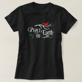 Vrede op aarde tijdens de kersttaart voor vrouwen t-shirt