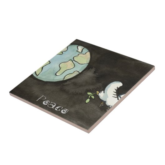 Vrede op Aarde Tile Tegeltje (Zijkant)