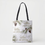 Vrede op aarde tote bag<br><div class="desc">Vrede op het tas van de Aarde zal een serene boodschappervaring in het midden van de Holiday Hassles toevoegen.</div>