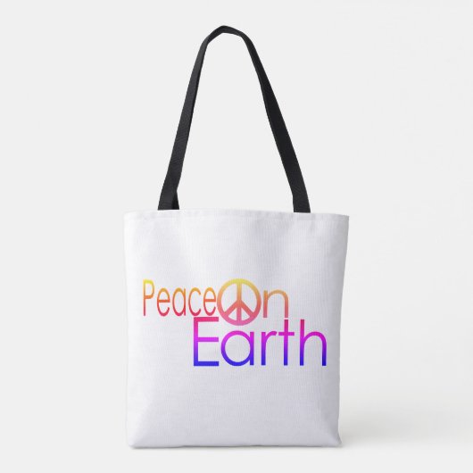Vrede op aarde tote bag (Achterkant)