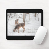 Vrede op aarde - twee uur in sneeuwige Bossen Muismat (Met muis)