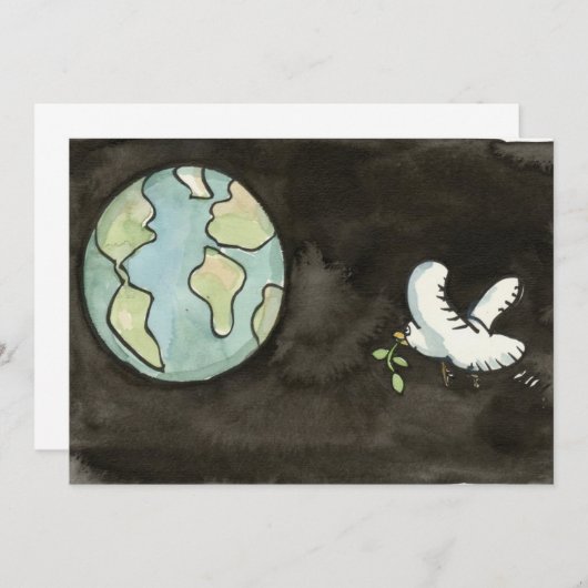 Vrede op Aarde Uitnodiging (Voorkant / Achterkant)