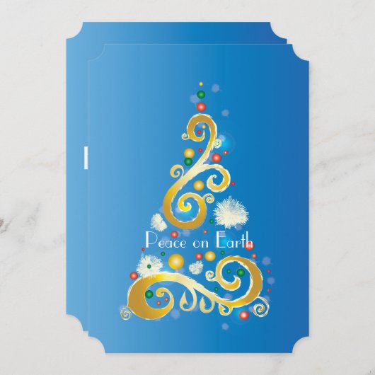 Vrede op aarde V Feestdagenkaart (Voorkant / Achterkant)