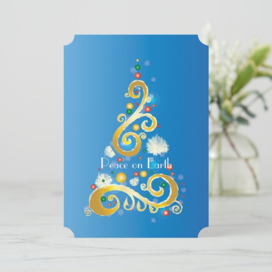 Vrede op aarde V Feestdagenkaart (Staand voorkant)