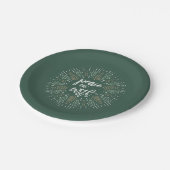 Vrede op Aarde Vakantie Papieren Bordje (Gekanteld)