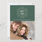 Vrede op aarde | Vakantieknopkaart Feestdagenkaart (Voorkant)