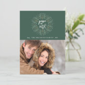 Vrede op aarde | Vakantieknopkaart Feestdagenkaart (Staand voorkant)