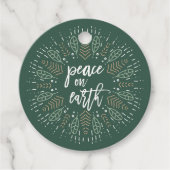 Vrede op aarde | Vakantiestische Labels (Voorkant)