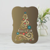 Vrede op aarde VI Feestdagenkaart (Staand voorkant)