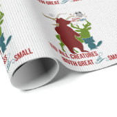 Vrede op aarde voor alle wezens in het bos cadeaupapier (Rol Hoek)