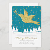 Vrede op aarde voor iedereen. feestdagenkaart (Voorkant / Achterkant)