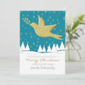 Vrede op aarde voor iedereen. feestdagenkaart (Staand voorkant)