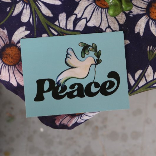 Vrede op Aarde Vreedzaam wereldontwerp Briefkaart