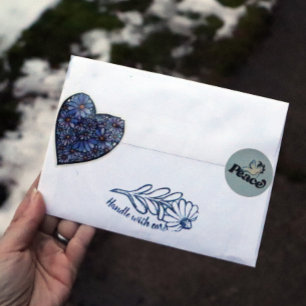 Vrede op Aarde Vreedzaam wereldontwerp Ronde Sticker