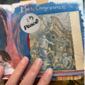 Vrede op Aarde Vreedzaam wereldontwerp Ronde Sticker