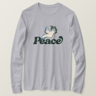 Vrede op Aarde Vreedzaam wereldontwerp T-shirt