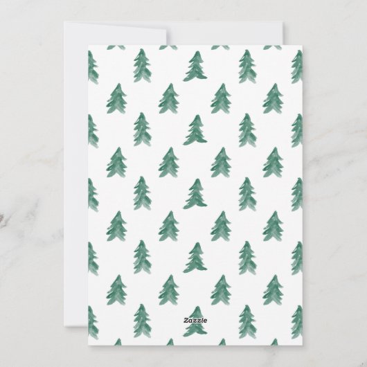 Vrede op Aarde Waterverf | Vakantieknopkaart Feestdagenkaart (Achterkant)