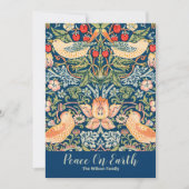 Vrede op aarde William Morris  Custom Feestdagenkaart (Voorkant)