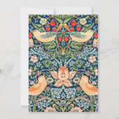 Vrede op aarde William Morris  Custom Feestdagenkaart (Achterkant)