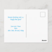 Vrede op aarde. Winter Wonderland Tree of Peace Briefkaart (Achterkant)