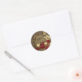 Vrede op Aarde Woodland Birds Ronde Sticker (Envelop)