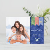 Vrede op aarde | Zegeningen Vakantiefoto Feestdagenkaart (Staand voorkant)