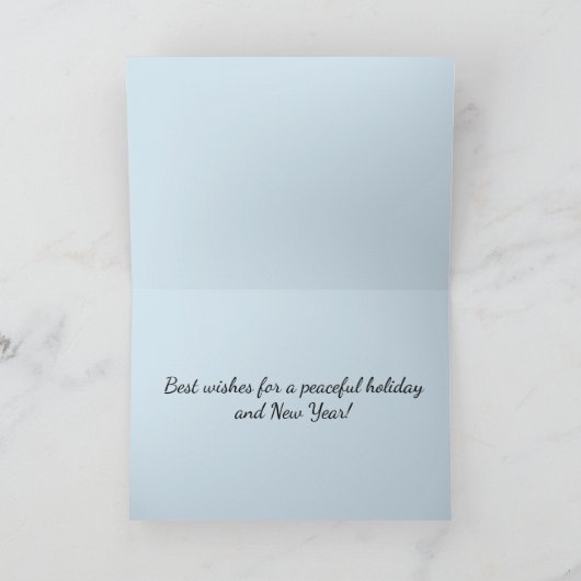 Vrede op Aarde Zeilboot Washington Beach Kerstmis Feestdagen Kaart (Binnen)