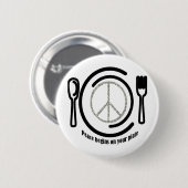 Vrede op Bord Button (Voorkant /achterkant)