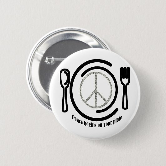 Vrede op Bord Button (Voorkant /achterkant)