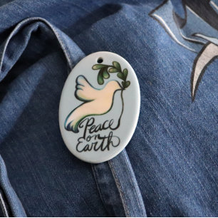 Vrede op de aardduif van hoop vreedzame kunst keramisch ornament