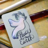 Vrede op de aardduif van hoop vreedzame kunst notitiekaartje