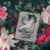 Vrede op de aardduif van hoop vreedzame kunst notitiekaartje