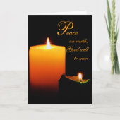Vrede op de Aarde met Kerstmis Kaart (Voorkant)
