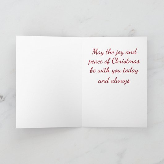 Vrede op de Aarde met Kerstmis Kaart (Binnen)