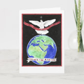 Vrede op de Aarde met Kerstmis Kaart (Voorkant)