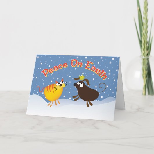 Vrede op de Aarde met Kerstmis Kaart (Voorkant)